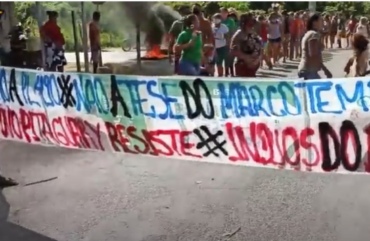 Manifestação dos Pitaguary contra a PL490